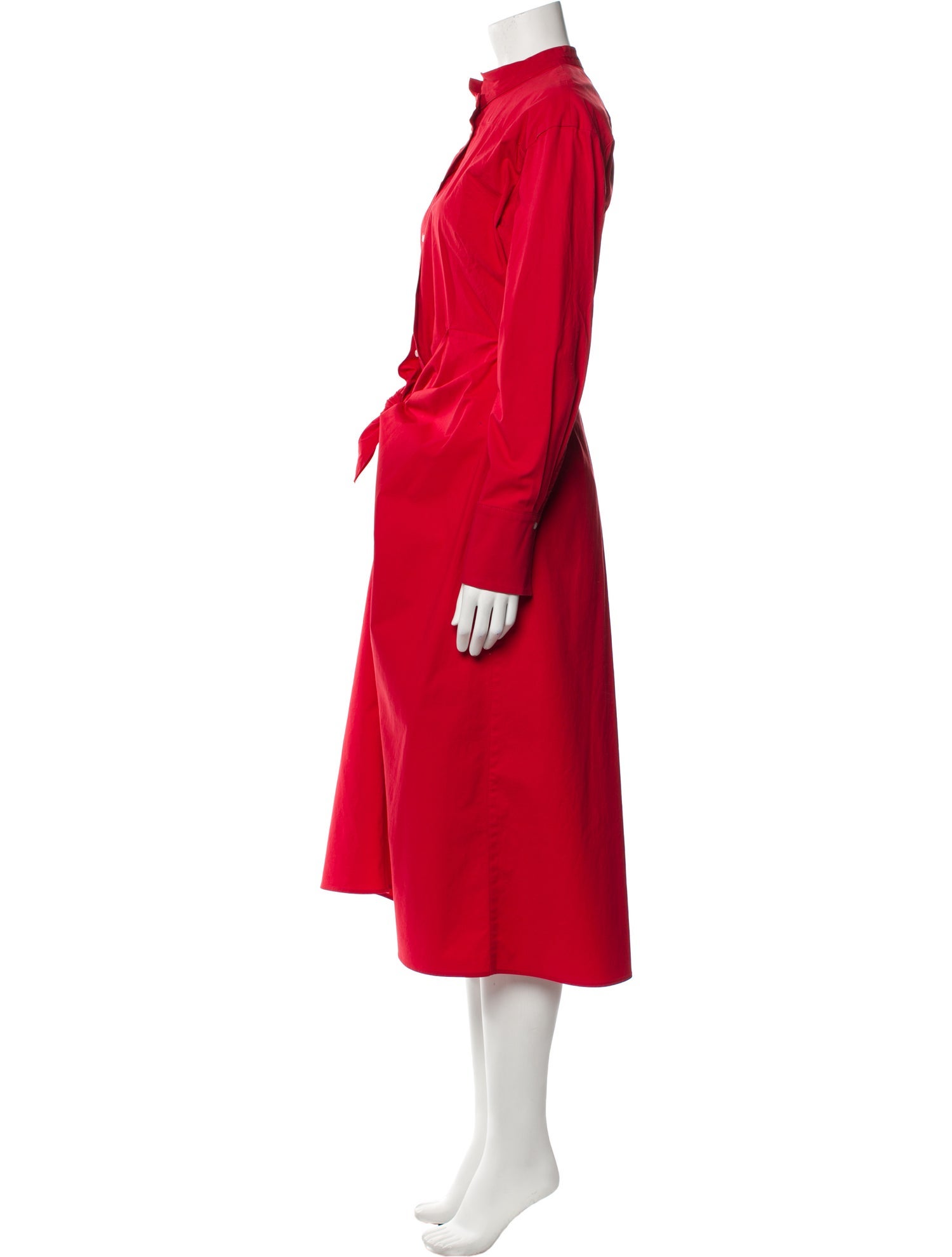 Proenza Schouler Mock Neck Long Dress